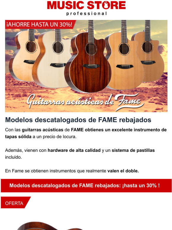 Modelos descatalogados de FAME rebajados hasta: un 30%  de descuento!