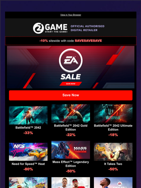 Massive EA Sale Save up to 90 Milled