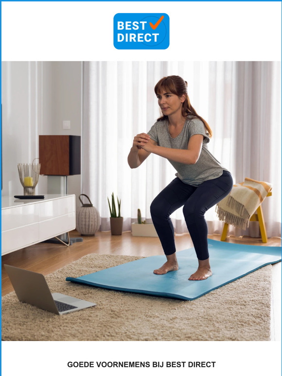 Goede voornemens bij Best Direct. Start het jaar goed met fitness apparatuur voor thuis.