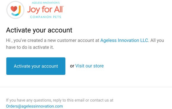 Activate your Account on JoyforAll.com