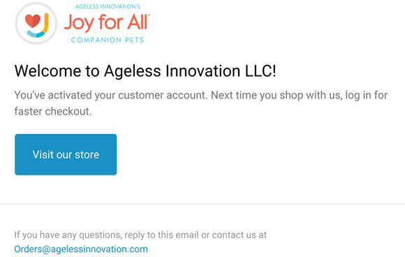 Customer account confirmation