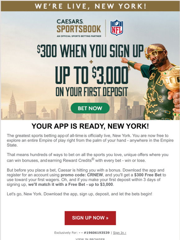 Caesars Rewards: Caesar s New York