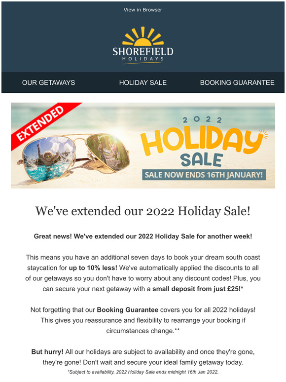 Our 2022 Holiday Sale Has Been Extended!