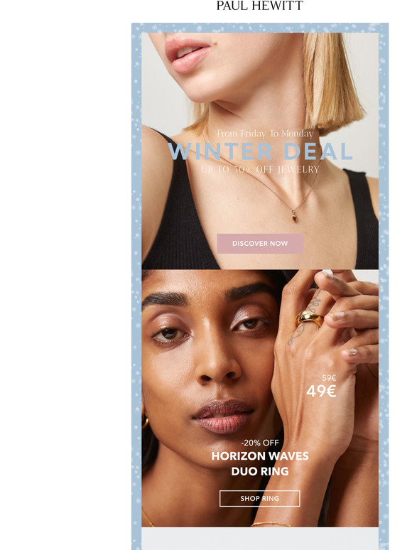 Winter Deal: Up to -50% on jewelry