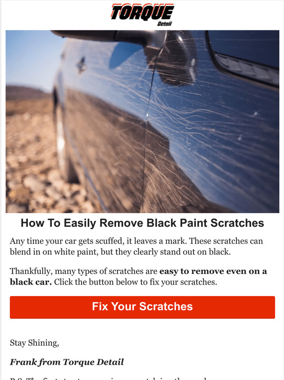 Torque Detail How to Fix Scratches on Your Black Paint Milled