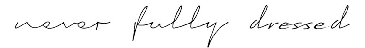 never fully dressed logo