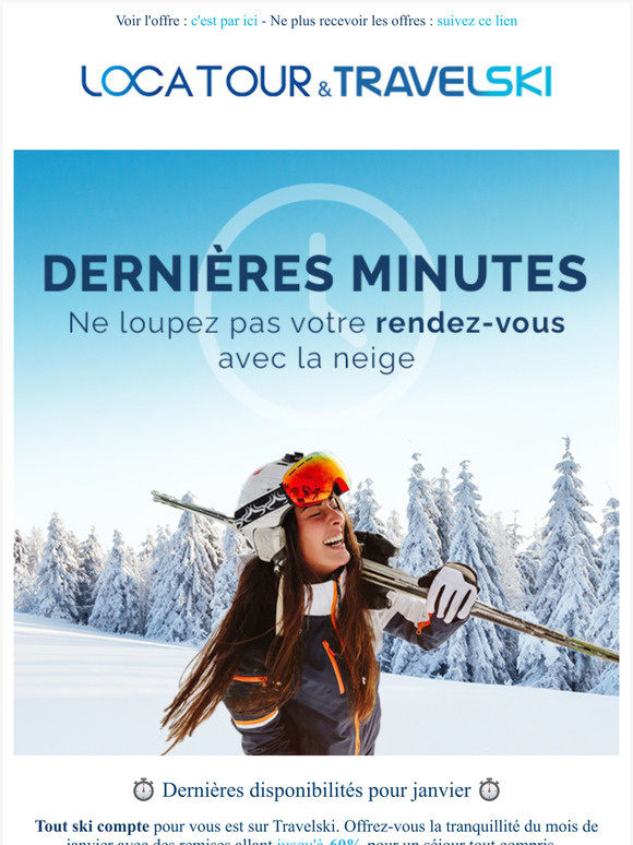 Ne loupez pas votre rendez-vous avec la neige