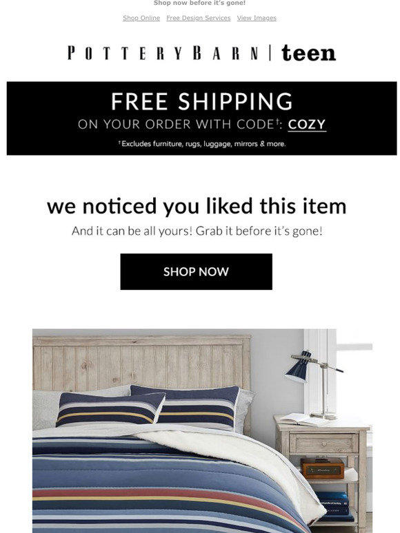 West Elm *** YES! Stow Stripe Sherpa Comforter & Sham yours to claim Milled
