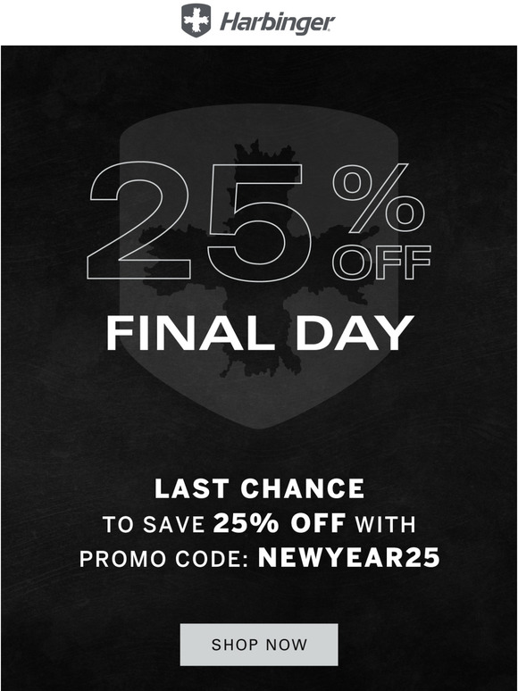 Last Chance - Final Hours to Save 25% Off!