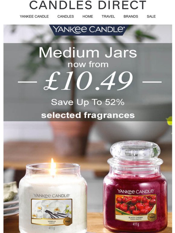 Yankee Candle Medium Jars Now From 10.49