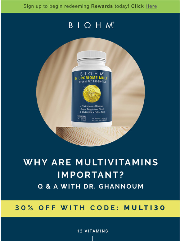 BIOHM Health Why are multivitamins so important for your gut? Milled