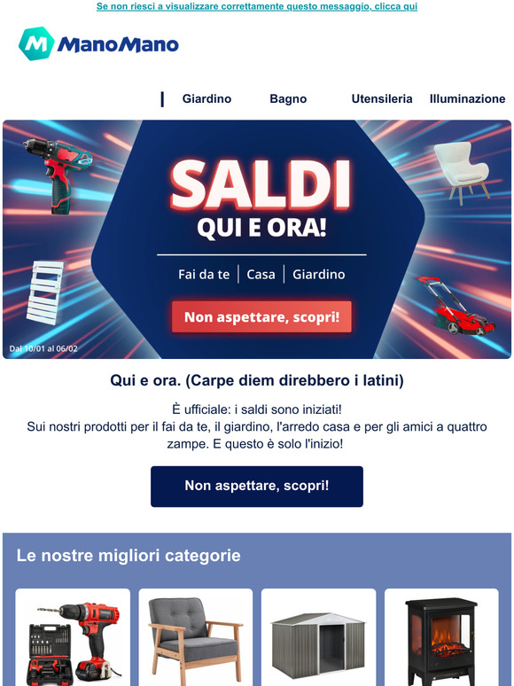 I saldi, qui e ora!