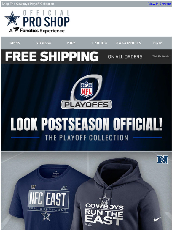 Official Dallas Cowboys Gifts, Gear, Cowboys NFC East Playoff Merchandise  and Apparel