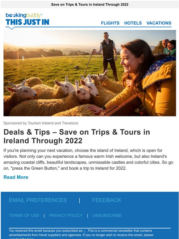 Deals & Tips  Save on Trips & Tours in Ireland Through 2022