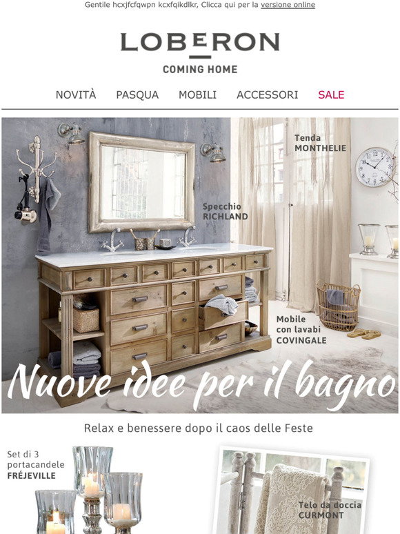 Loberon Set Bagno Millicent - 2 Bicchieri, Dispenser E Portasapone In Ottone E Ceramica - Bianco E Argento - 3