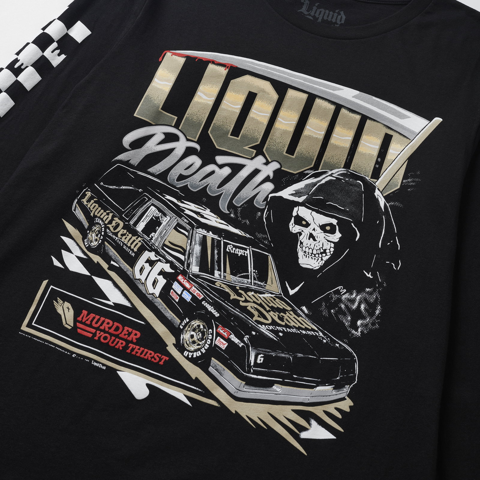Metallica x Liquid Death Murder Your Thirst Tour 2023 T-Shirt, Custom  prints store