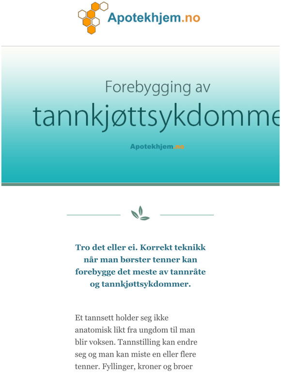 Se vre gode rd for hvordan du opprettholder god munnhelse