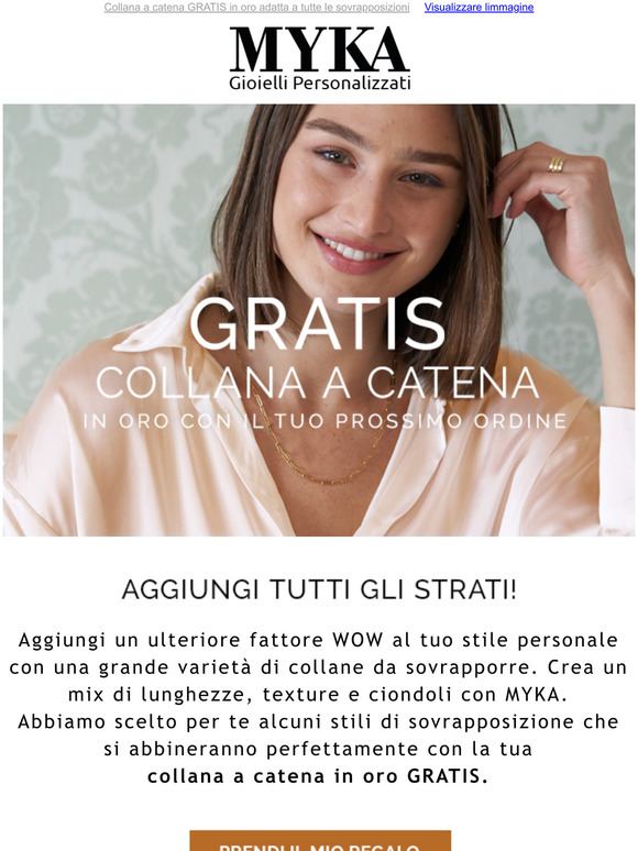  Una collana in REGALO per le tue sovrapposizioni
