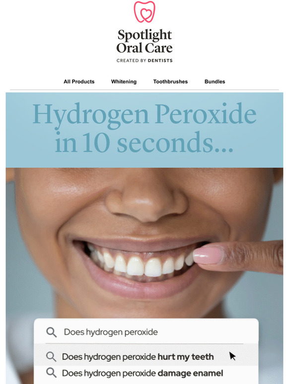 Spotlight Oral Care Hydrogen Peroxide in 10 Seconds Milled
