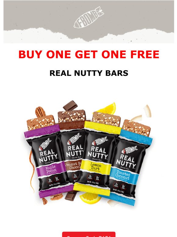 Buy 1 Get 1 Free - Real Nutty Bars