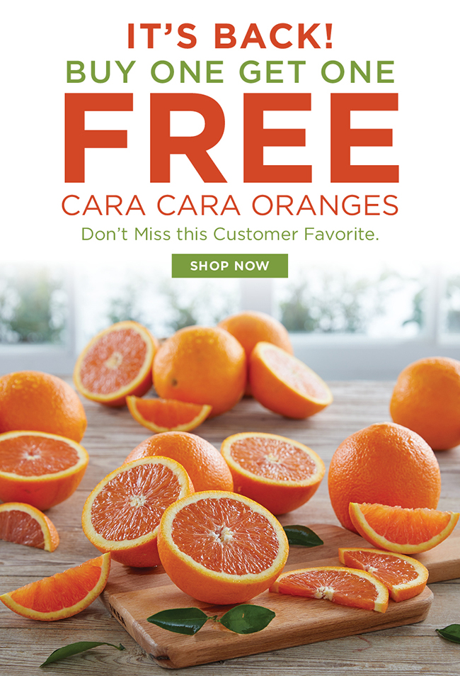 Hale Groves It's Back! Buy One Get One FREE Cara Cara Oranges. Milled