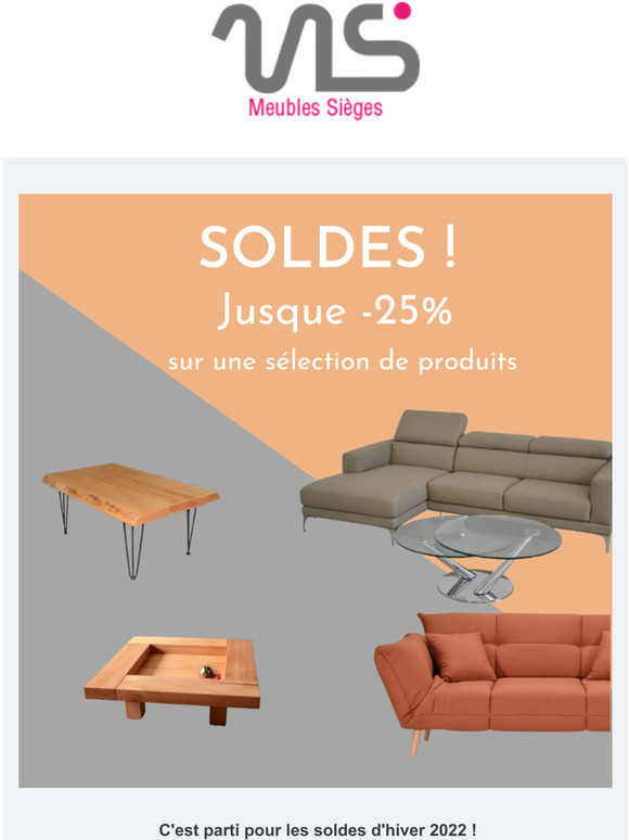 SOLDES : jusque -25% sur une slection de meubles et des codes promo