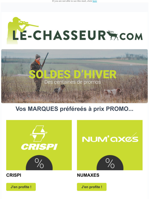 le chasseur Offre spciale SOLDES sur Chasseur Profitez