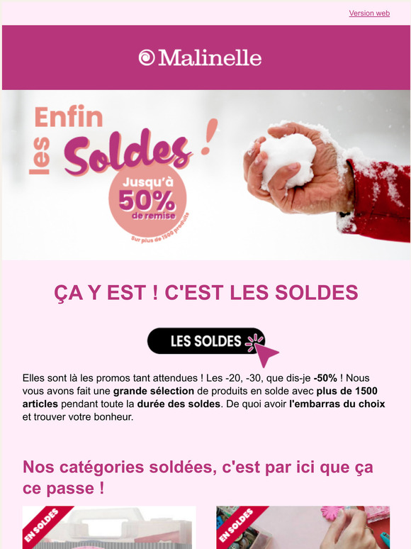Soldes Malinellle !!!