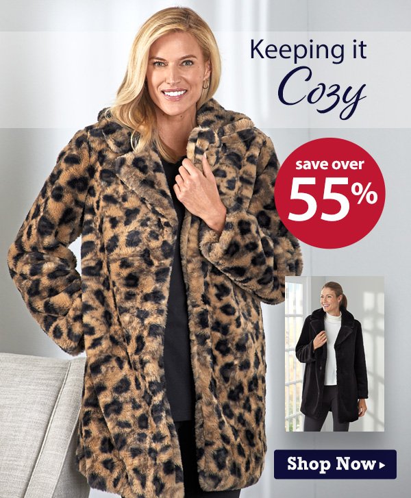 Dr. Leonard's: Keeping It Cozy! Save over 55% on Winter Coats, Sweaters ...