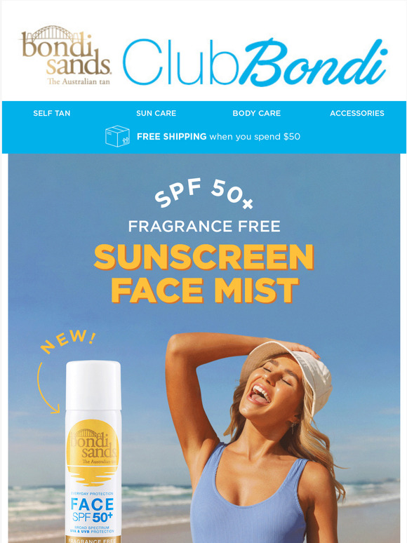 Bondi Sands Have You Tried A SPF Face Mist? Milled