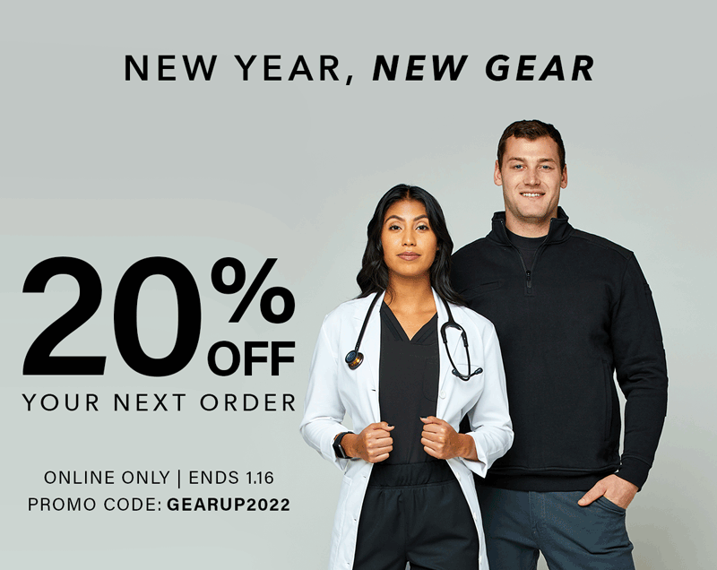 New Year, New Gear. 20% Off your next order. Online only. Ends 1/16. Promo code: GEARUP2022. Shop now.