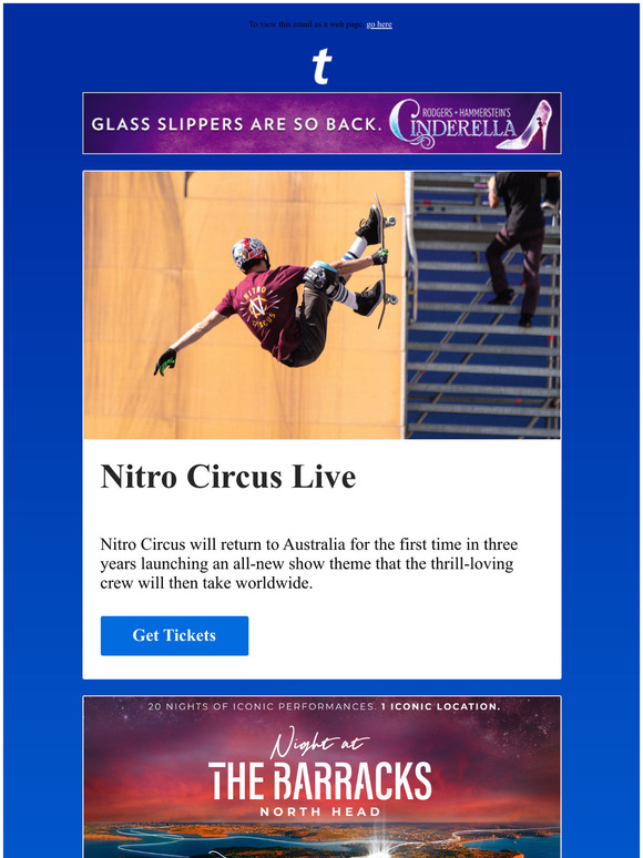 Ticketmaster Nitro Circus Live, Night at The Barracks & more Milled