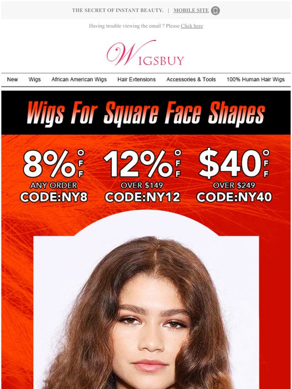 40 Wigs For Square Face Shapes