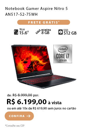 PRODUTO 10 - Notebook Gamer Acer Nitro 5