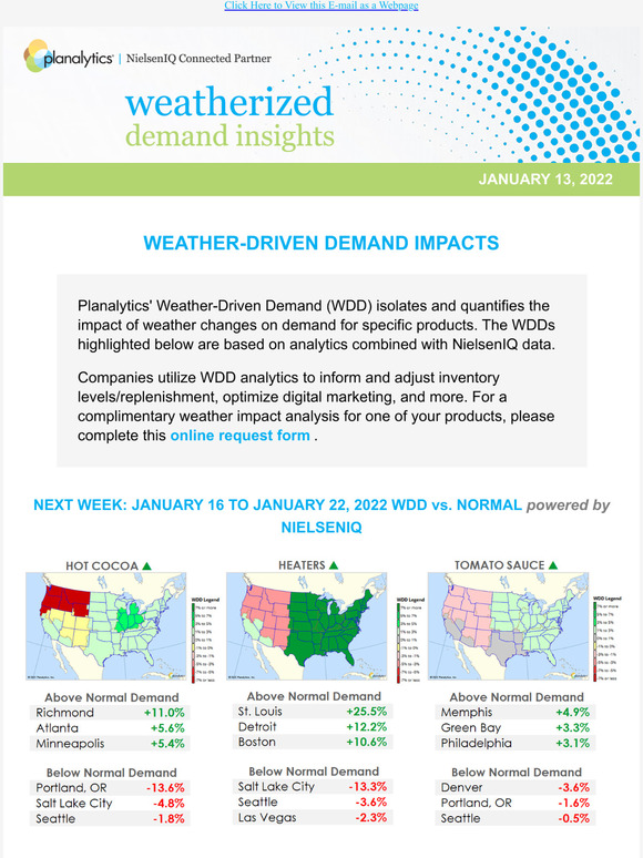 Planalytics & NielsenIQ: Weatherized Demand Insights