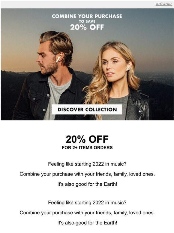 20% OFF on combined orders