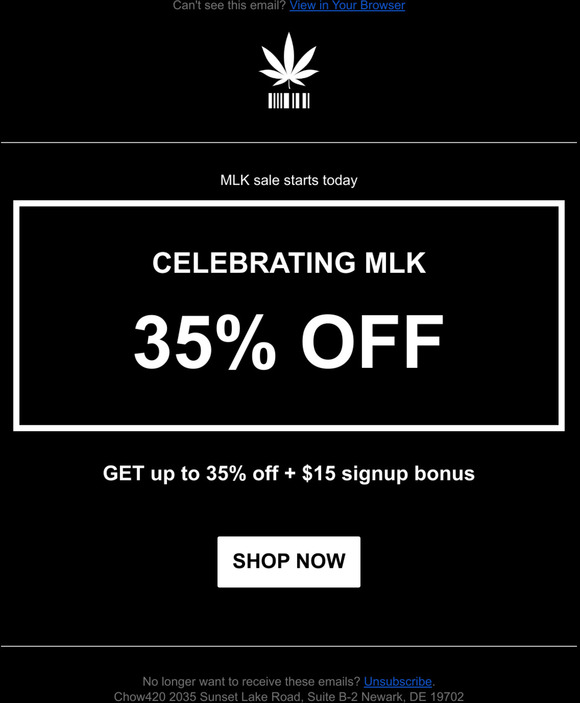 MLK sale starts today!