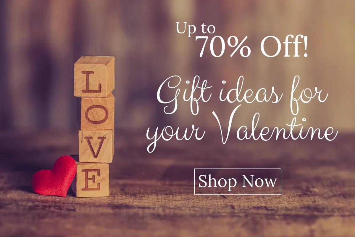 Valentine gift ideas, plus 70% off!