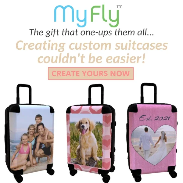 Customized luggage for your Valentine