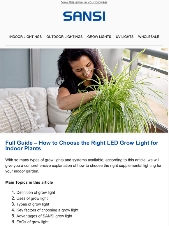 How to Choose the Right LED Grow Light for Indoor Plants