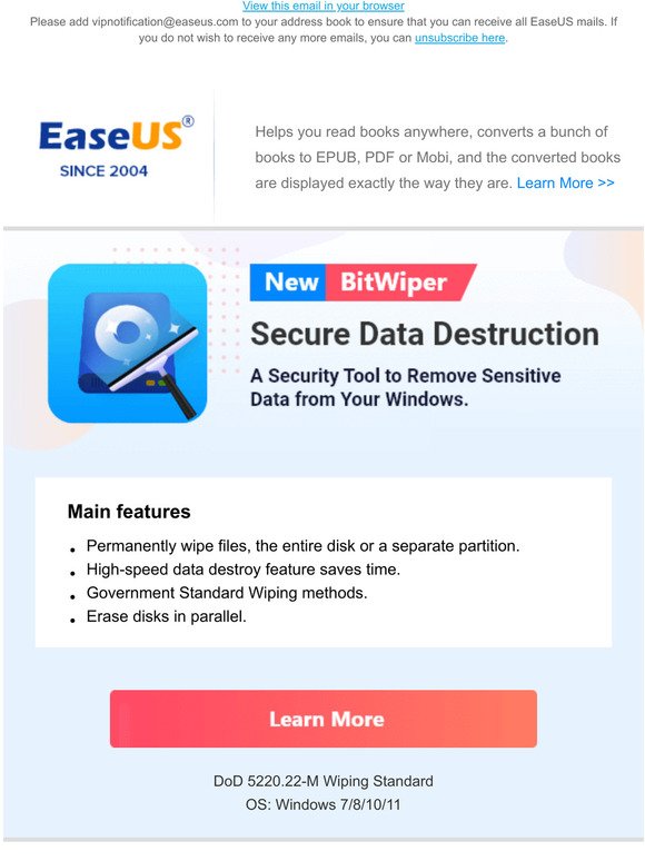 NEW | Data Destruction Software, Remove Sensitive Data to Protect Your Privacy.