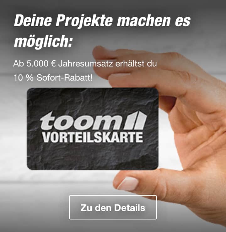 Deine Projekte machen es möglich: Ab 5.000 € Jahresumsatz erhälst du 10 % Sofort-Rabatt!
