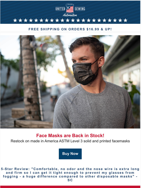 Level 3 Medical Grade Masks Back In Stock