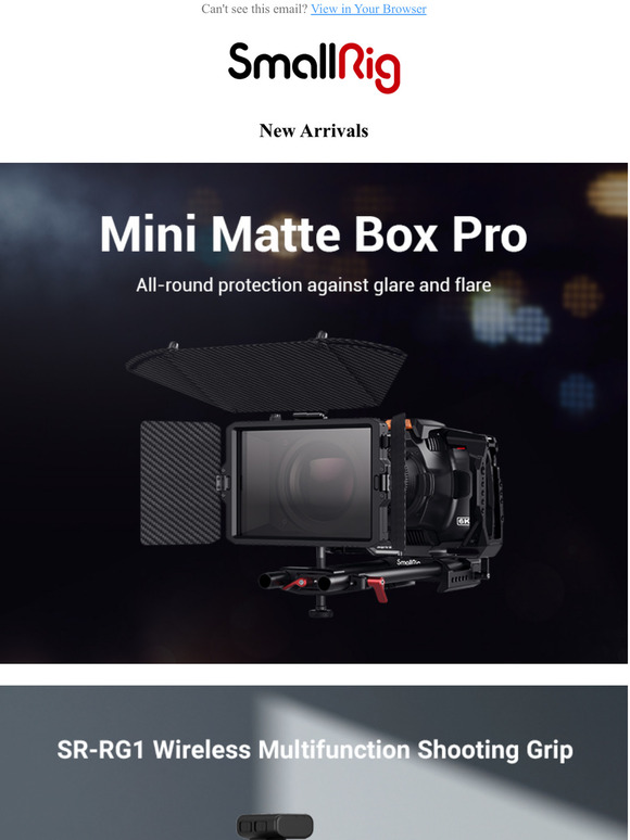 SmallRig Exclusive Coupon & Matte Box Pro and Wireless Shooting Grip