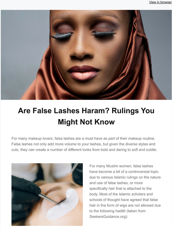 Tuesday In Love Are False Lashes Haram Islamic Rulings You Should 