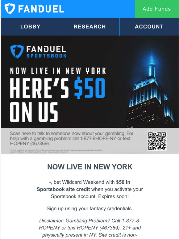 FanDuel: Free $10,00 Gridiron Pick'em Game