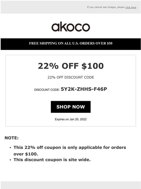 22% OFF EMAIL EXCLUSIVE