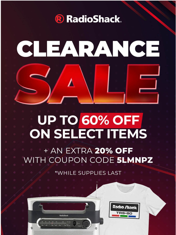 RadioShack These Clearance Deals Are MAJOR Milled