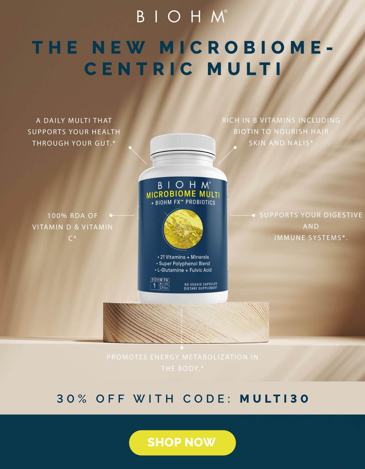 BIOHM: NEW Microbiome-Centric Multi | Milled