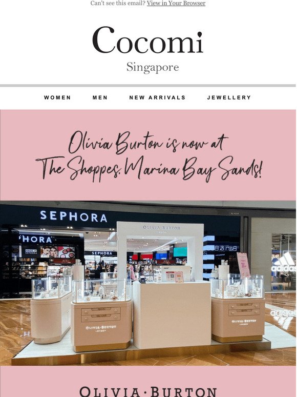 Olivia Burton is now at The Shoppes (MBS)! 